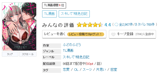 キスでふさいで、バレないで。めちゃコミック