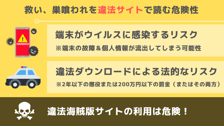 救い、巣喰われ違法サイト