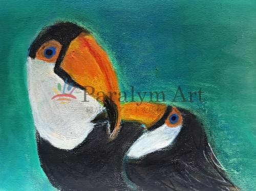 オニオオハシの親子