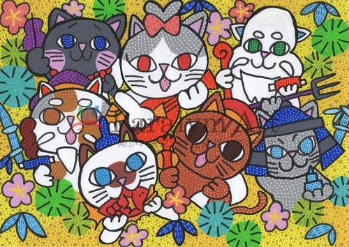 ハッピー七福猫