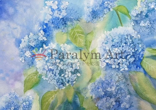 青紫陽花の世界