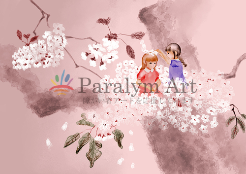 桜と小人