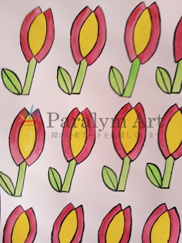 テキスタイルのデザイン画