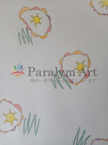 テキスタイルのデザイン画